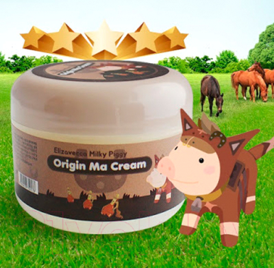 Крем для лица Elizavecca Milky Piggy Origin Ma Cream питательный с лошадиным жиром (100мл)
