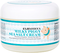 Крем для лица Elizavecca Milky Piggy Sea Salt Cream омолаж. с коллагеном и морской солью (100мл) - 
