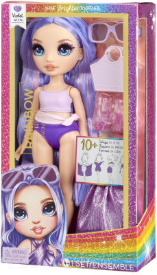 Кукла с аксессуарами Rainbow High Swim Виолет Виллоу / 42672 (фиолетовый)
