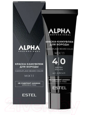 Краска для бороды Estel Alpha Pro 4/0 (40мл)