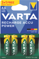 Комплект аккумуляторов Varta Rechargeable Accu 3+1 R2U AA 2100mAh / 56706101494 (4шт) - 