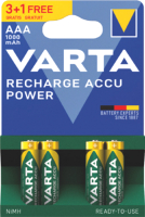 Комплект аккумуляторов Varta Rechargeable Accu 3+1 R2U AAA 1000mAh / 05703301494 (4шт) - 