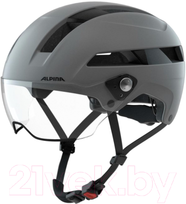 Защитный шлем Alpina Sports Soho / A9786_31 (р.51-56, Visor Coffee/Grey Matt)