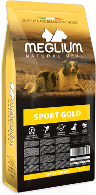 Сухой корм для собак Meglium Dog Adult Sport Gold MS2614 (14кг)