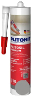 Герметик силиконовый Plitonit PlitoSil Premium санитарный (310мл, серый) - 