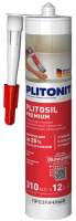 Герметик силиконовый Plitonit PlitoSil Premium санитарный (310мл, прозрачный) - 