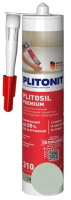 Герметик силиконовый Plitonit PlitoSil Premium санитарный (310мл, светло-серый) - 