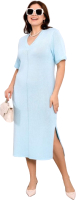 Платье Romgil РВ0015-ХЛ2  (р.170-96-102, бледно-голубой) - 
