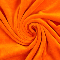 Ткань для творчества Страна Карнавалия Лоскут. Плюш на трикотажной основе / 10088011 (оранжевый) - 