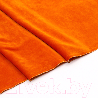 Ткань для творчества Страна Карнавалия Лоскут. Плюш на трикотажной основе / 10088011 (оранжевый)