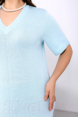Платье Romgil РВ0015-ХЛ2  (р.170-104-110, бледно-голубой)