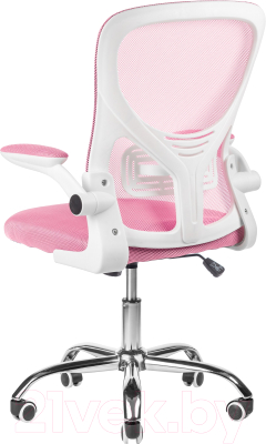 Кресло офисное Mio Tesoro Ноэми (розовый/белый)