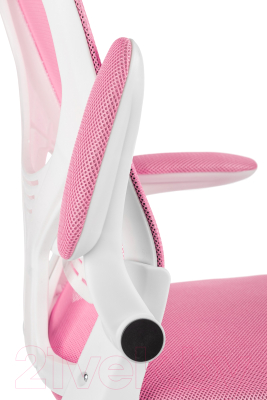 Кресло офисное Mio Tesoro Ноэми (розовый/белый)