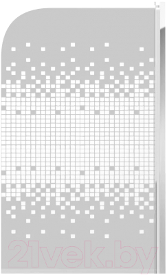 Стеклянная шторка для ванны Teymi Solli Mosaic 85x140 / T00203 (прозрачное стекло/хром)