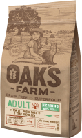 Сухой корм для кошек Oak's Farm Беззерновой для взрослых кошек. Сельдь (6кг) - 