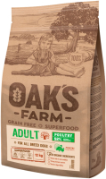 Сухой корм для собак Oak's Farm Беззерновой для взрослых собак всех пород. Домашняя птица (12кг) - 