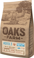 Сухой корм для собак Oak's Farm Беззерновой для взрослых собак всех пород. Белая рыба (12кг) - 
