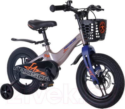 Детский велосипед Maxiscoo Jazz Pro 14 2024 / MSC-J1435P (серый жемчуг)