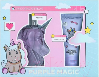 Парфюмерный набор Unicorns Approve Purple Magic Set Туалетная вода 100мл + Крем для рук 50мл