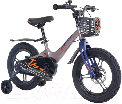 Детский велосипед Maxiscoo Jazz Pro 16 2024 / MSC-J1635P (серый жемчуг)