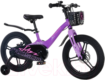 Детский велосипед Maxiscoo Jazz Pro 18 2024 / MSC-J1833P (фиолетовый матовый)