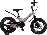 Детский велосипед Maxiscoo Space Deluxe Plus 14 2024 / MSC-S1433D (серый жемчуг) - 