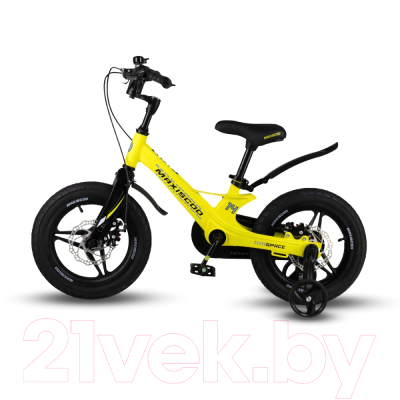 Детский велосипед Maxiscoo Space Deluxe Plus 14 2024 / MSC-S1435D (желтый матовый)