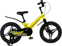 Детский велосипед Maxiscoo Space Deluxe 16 2024 / MSC-S1635D (желтый матовый) - 