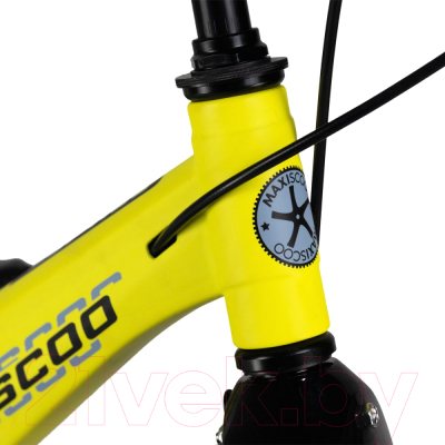 Детский велосипед Maxiscoo Space Deluxe 16 2024 / MSC-S1635D (желтый матовый)