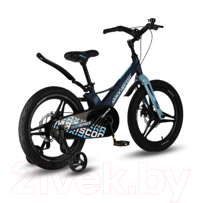 Детский велосипед Maxiscoo Space Deluxe 18 2024 / MSC-S1831D (матовый ультрамарин)
