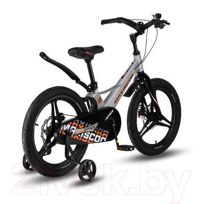 Детский велосипед Maxiscoo Space Deluxe 18 2024 / MSC-S1833D (серый жемчуг)