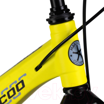 Детский велосипед Maxiscoo Space Deluxe 18 2024 / MSC-S1835D (желтый матовый)