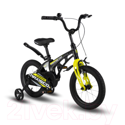 Детский велосипед Maxiscoo Cosmic Стандарт Плюс 14 2024 / MSC-C1435 (мокрый антрацит)