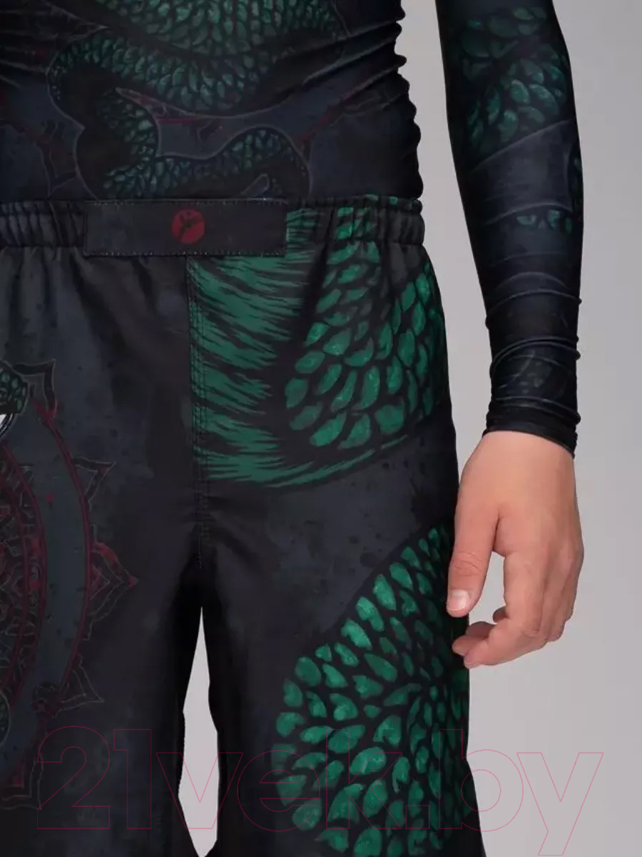 Шорты для единоборств RuscoSport Snake детские для ММА (M) — фото 5