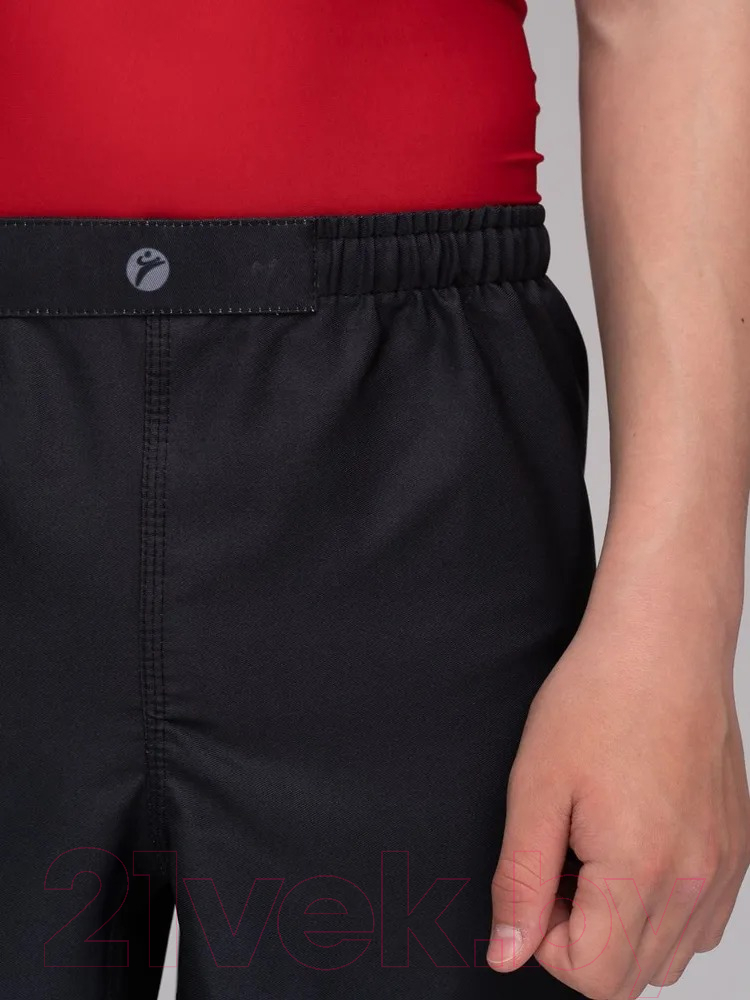 Шорты для единоборств RuscoSport Only Black детские для ММА (2XL) — фото 6