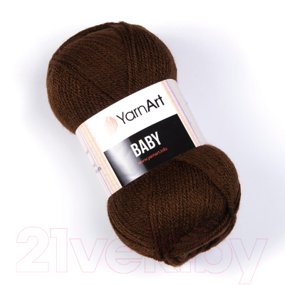 Набор пряжи для вязания Yarnart Baby 100% акрил 150м / 1182 (5 мотков, коричневый)