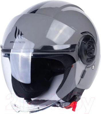 Мотошлем MT Helmets Viale SV Solid A2 (XL, титан глянцевый)