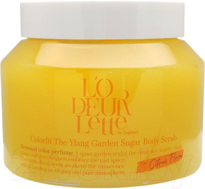 Скраб для тела L'odeurlette In England Colorfit The Ylang Garden Sugar Scrub (500г)