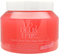 Скраб для тела L'odeurlette In England Colorfit Cherry Fleur Sugar Scrub (500г) - 