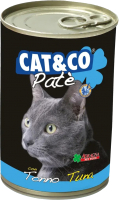 Влажный корм для кошек Adragna Cat&Co паштет из тунца (405г) - 