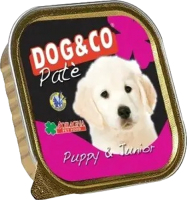 Влажный корм для собак Adragna Dog&Co Puppy&Junior паштет (150г) - 