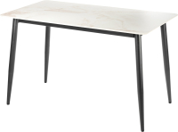 Обеденный стол Mio Tesoro Фиоре 120х60 (белый/черный) - 