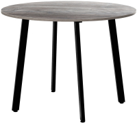 Обеденный стол Millwood Шанхай Л18 D1100 (сосна пасадена/металл черный) - 