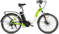 Электровелосипед Eltreco White (белый/зеленый) - 