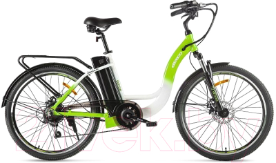 Электровелосипед Eltreco White (белый/зеленый)