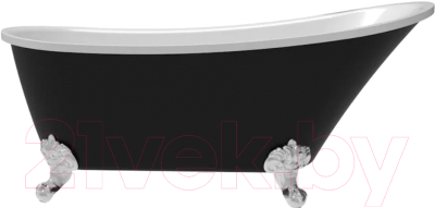 Ванна акриловая Teymi Iva 162x69x76 / T130123 (черный матовый)