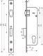Миниатюра изображения товара Замок врезной БУЛАТ ЗВ 5-1.35.00.23.08