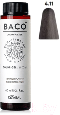 Крем-краска для волос Kaaral Baco Color Glaze 4.11 (60мл)
