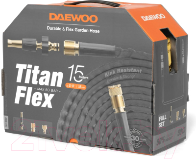 Шланг поливочный Daewoo Power TitanFlex 5/8" / DWH 9122