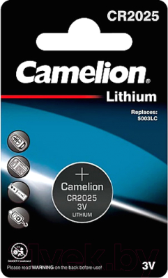 Батарейка Camelion CR2025-BP1 10/1800